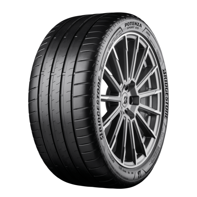 Bridgestone Potenza Sport Evo lovar 5 % kortare våtbromsväg och 15 % längre miltalsgaranti